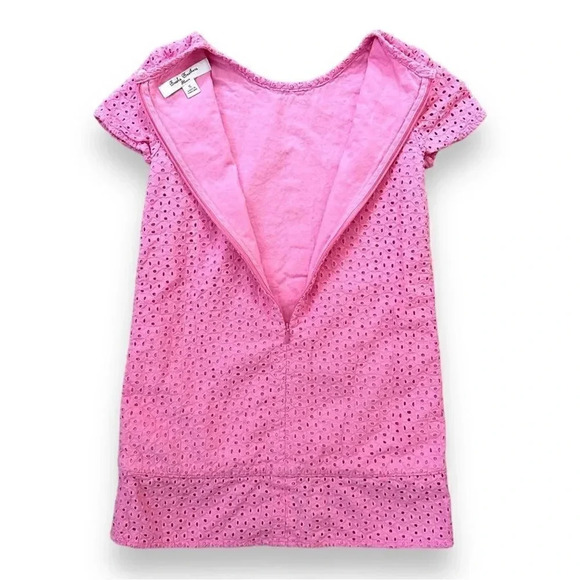 Brooks Brothers | Pink Eyelet Shift Dress (5) 💗 - Picture 4 of 7